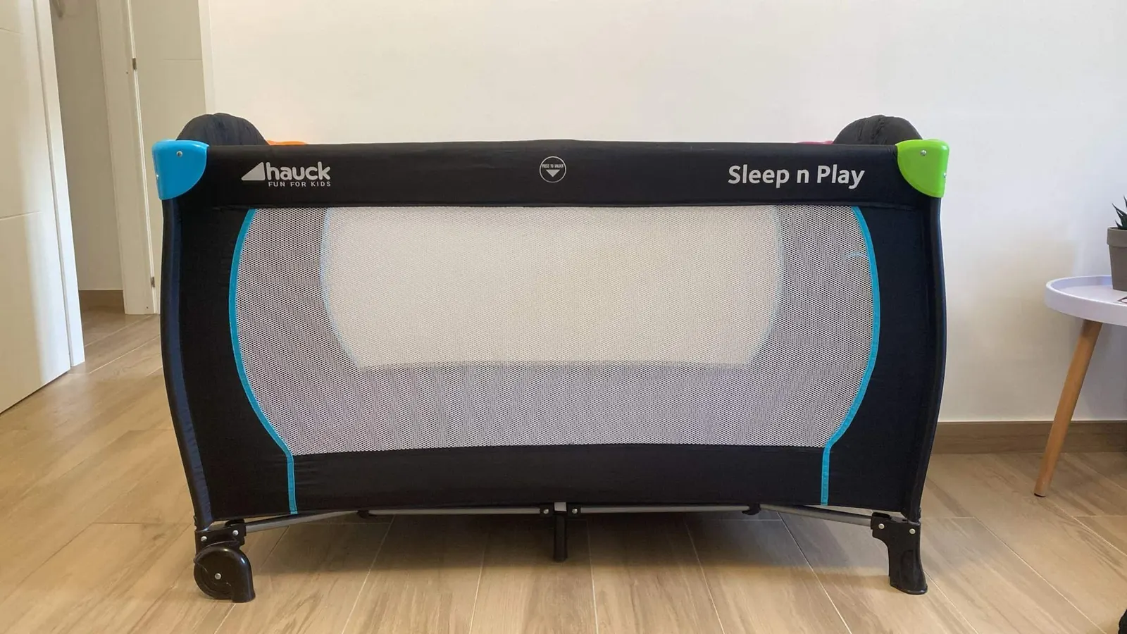 The travel cot available for little ones